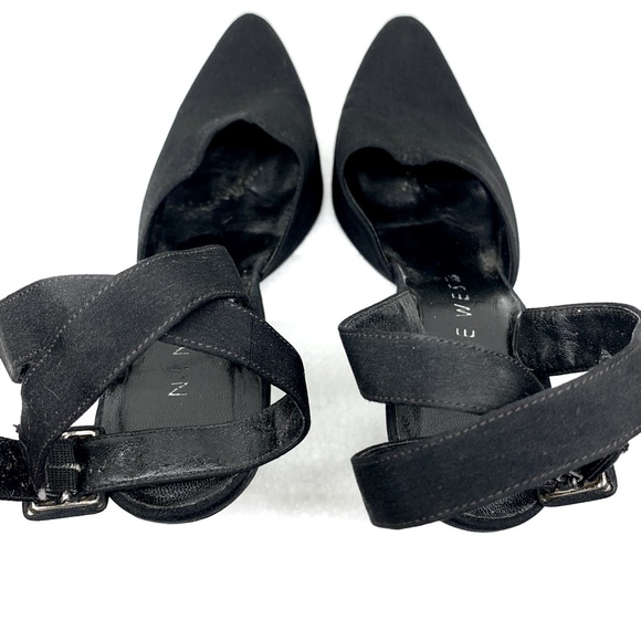 Vintage Nine West Ankle Strap Pointed Toe Heels - Picture 4 of 8